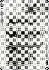 Halftone poster of a clenched hand.